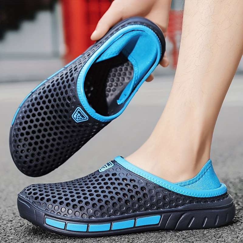 Men Slippers Summer Style Grey Size Uk 7