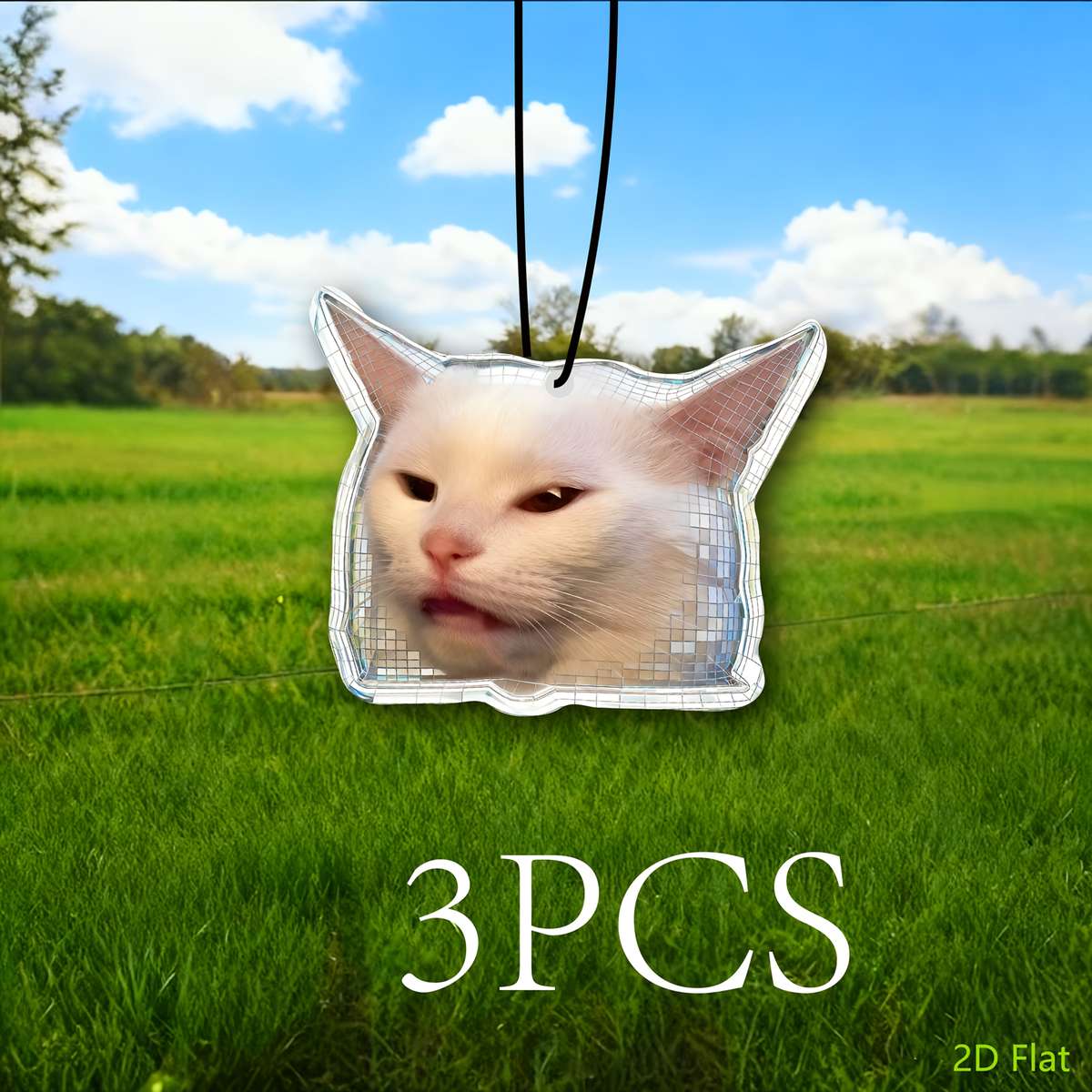Car Interior Decor  3Pcs Cat
