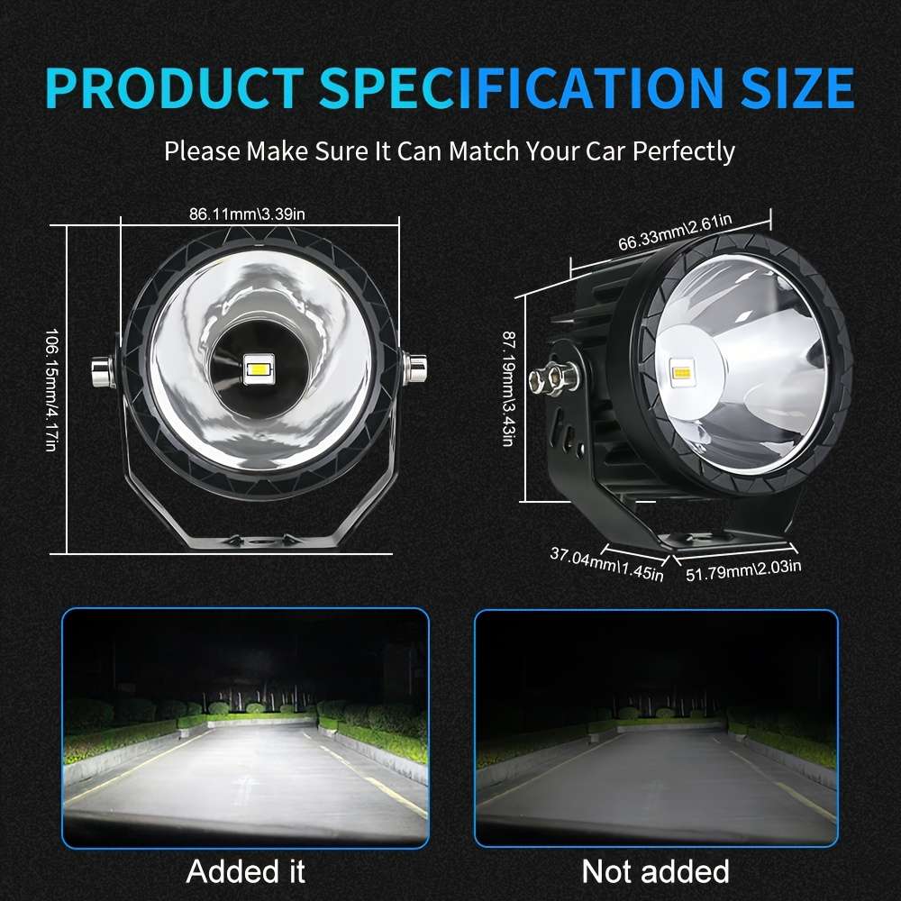 Car Lights Color 2Pcswhite