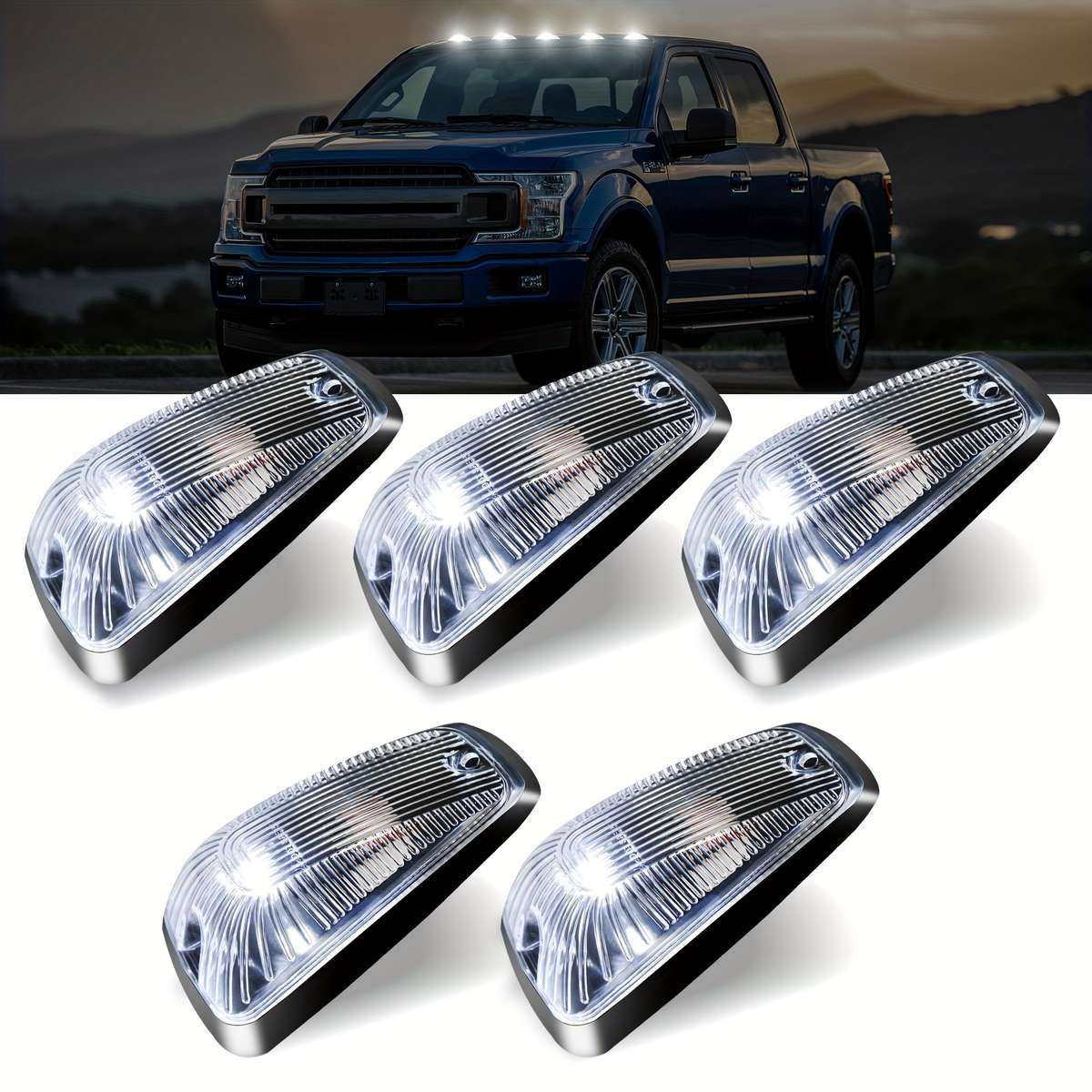 Car Lights Items Transparent Shellwhite Light