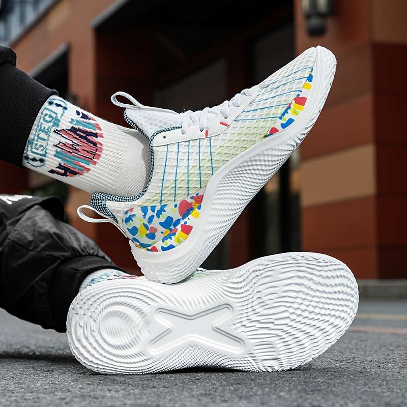 Sneakers White And Green Size Uk 7