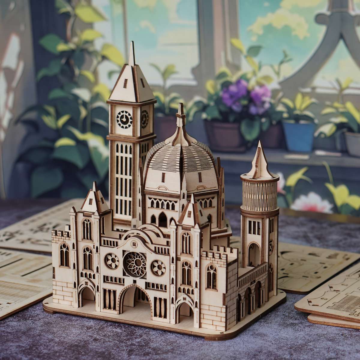 Building Toy Architectural Model Toy Set Items Castle