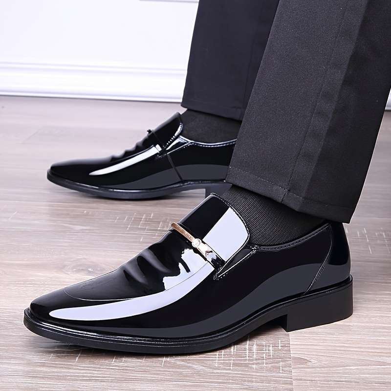 Mens Leather Shoes Color Black Sizeuk 10.5