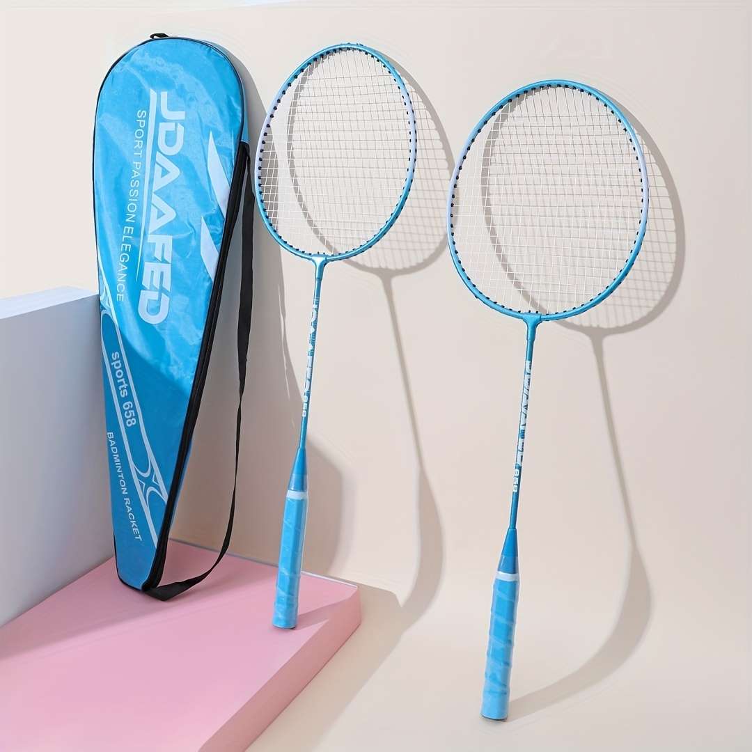 Badminton Racket Color Pink Color Compositionthree Feather Balls  1 Carrying Bag  2 Grips