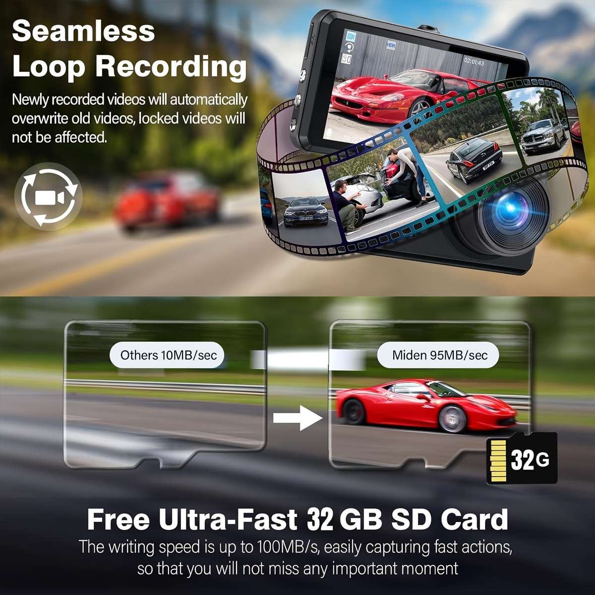 Dashcam Items Value Pack  Single Camera
