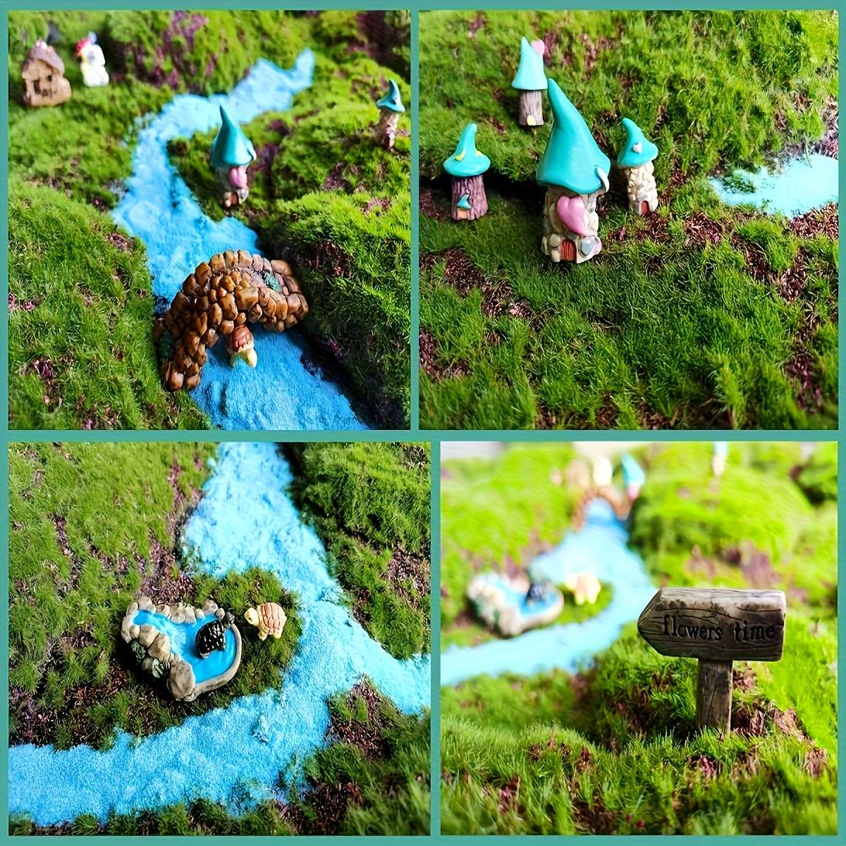 80Pcs Miniature Fairy Garden Decor