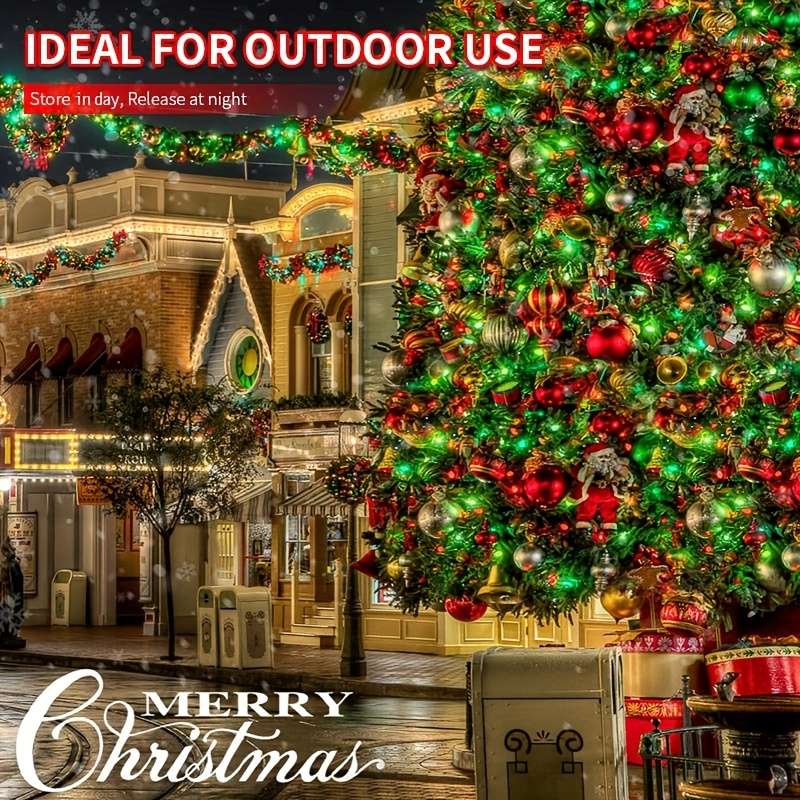 Christmas Lights Red Green Size 100Leds