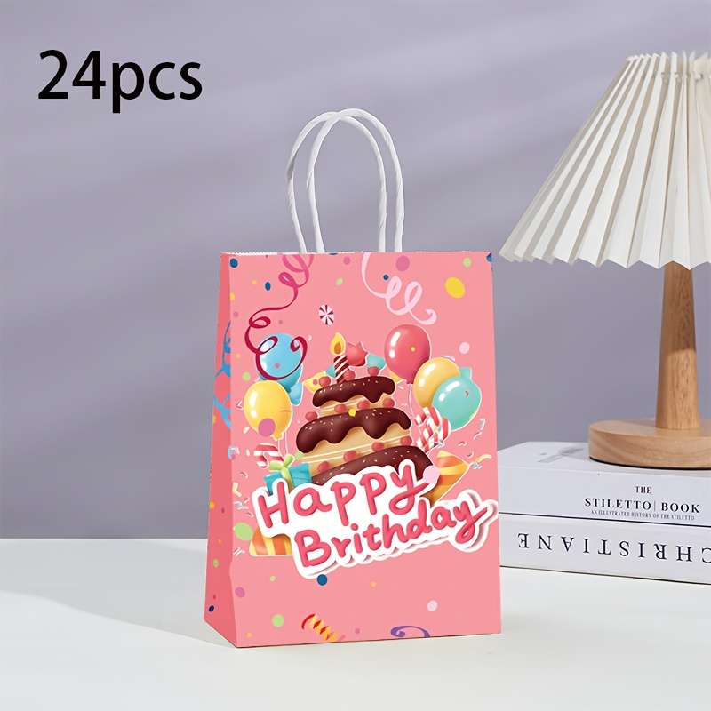 Gift Bags Color  Red  Quantity 24Pcs