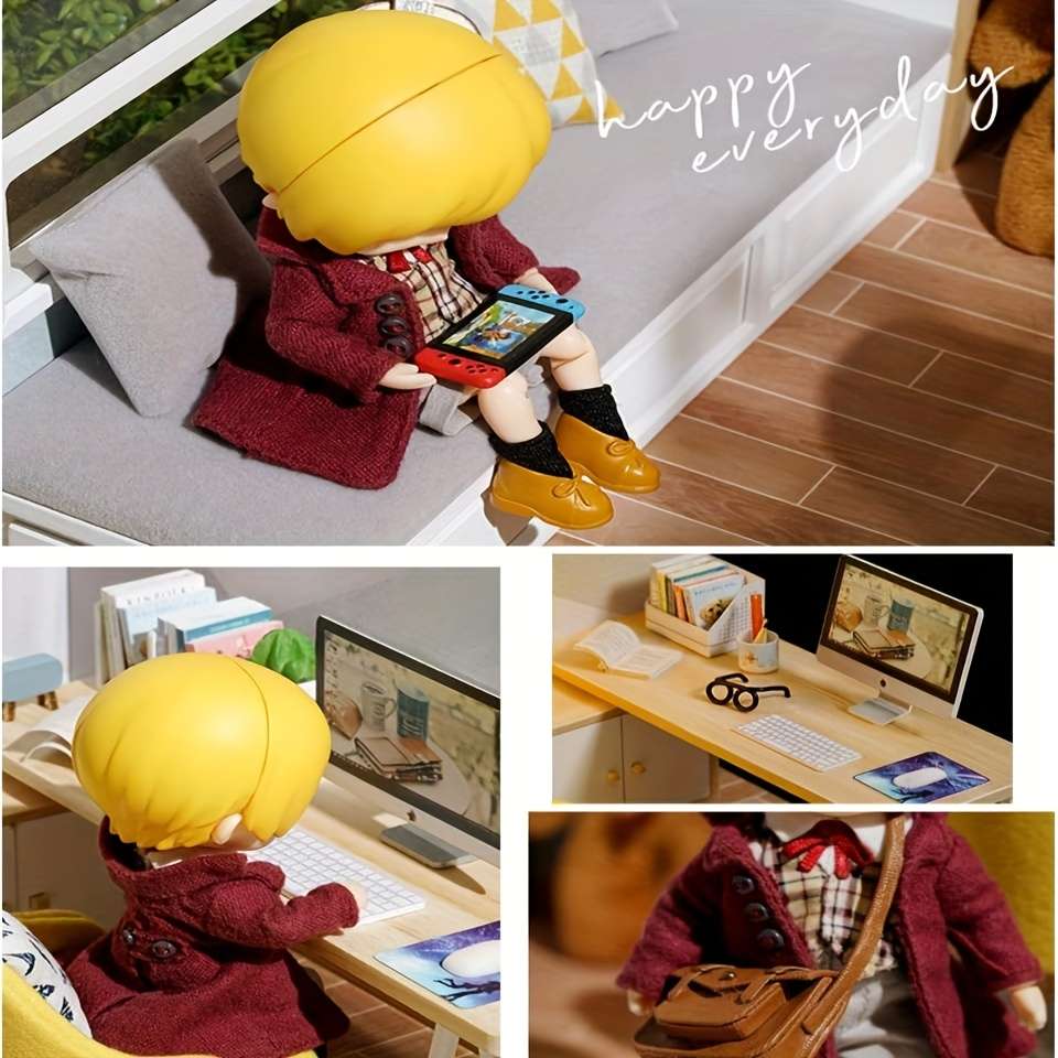 3D Model Desktop Ornaments Color Quiet Study  Diy