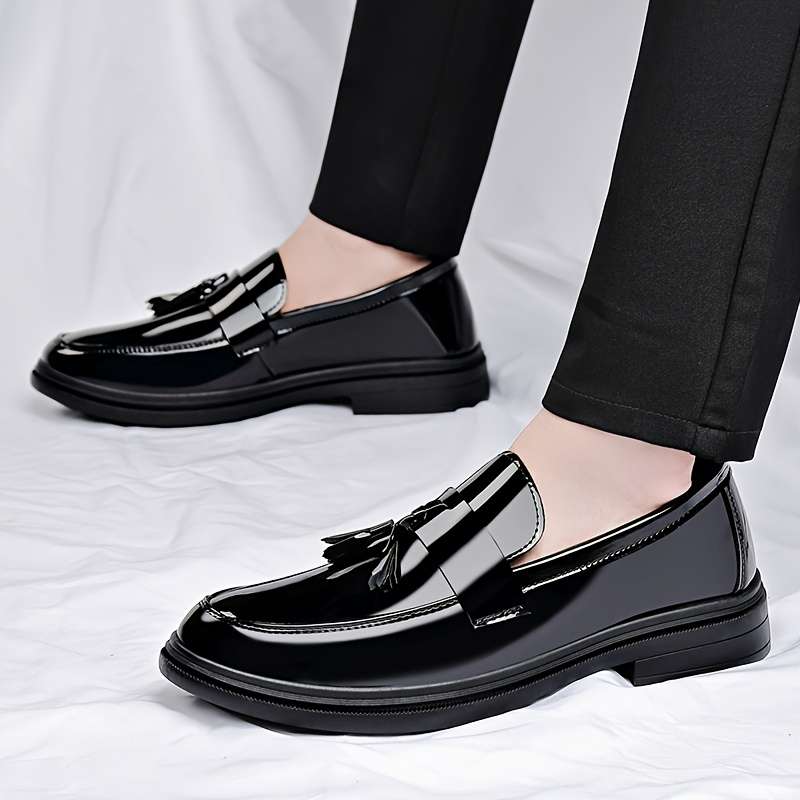 Mens Leather Shoes Color Black Sizeuk 8