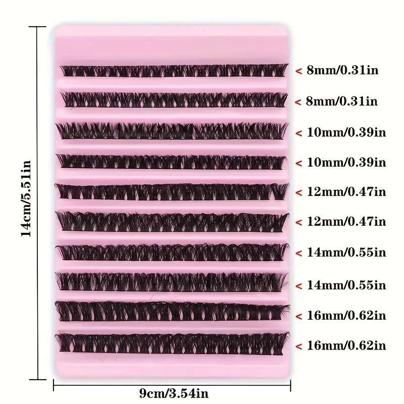 Natural False Eyelashes Model 10rows8 16mm60d 16mm