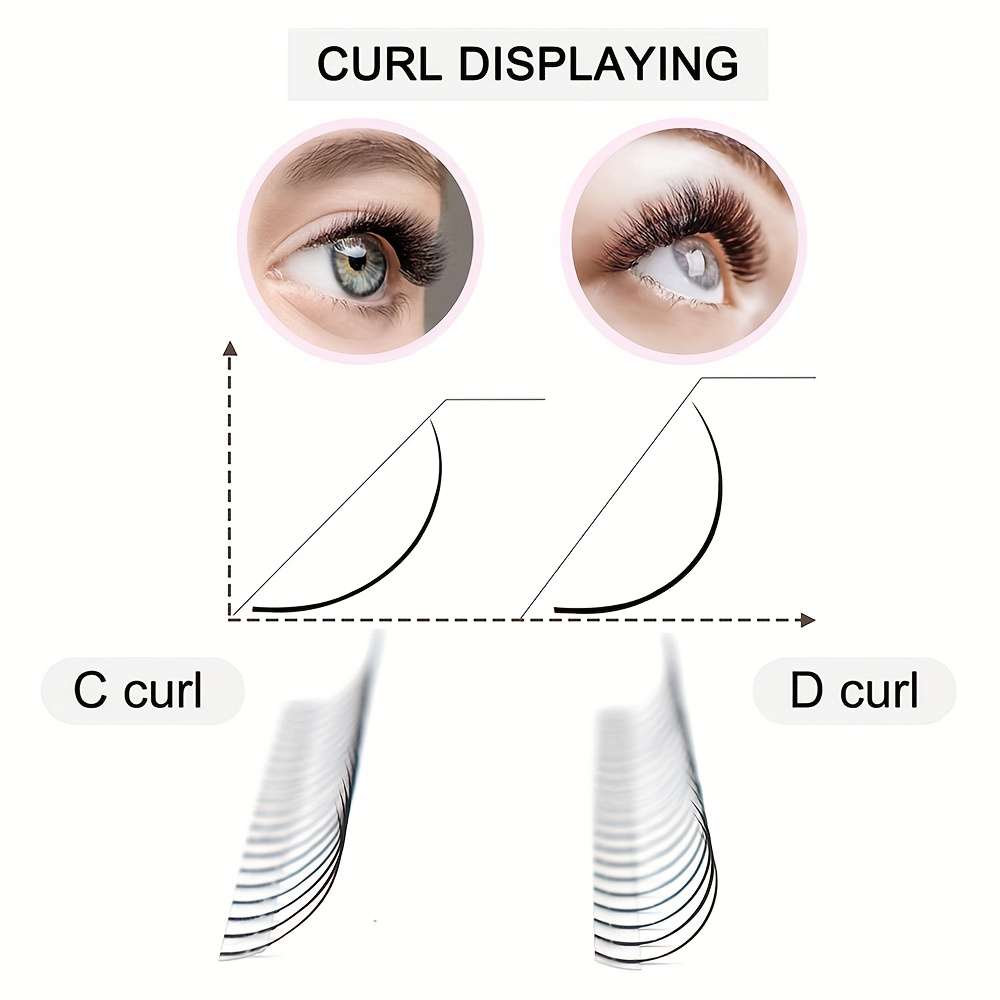 D Curl C Cluster Lashes Model D10