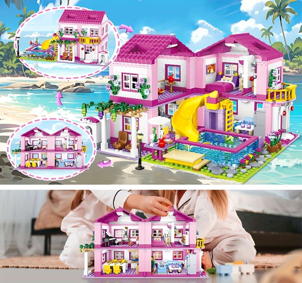 Building Toy Architectural Model Toy Set Quantity 1018Pcs