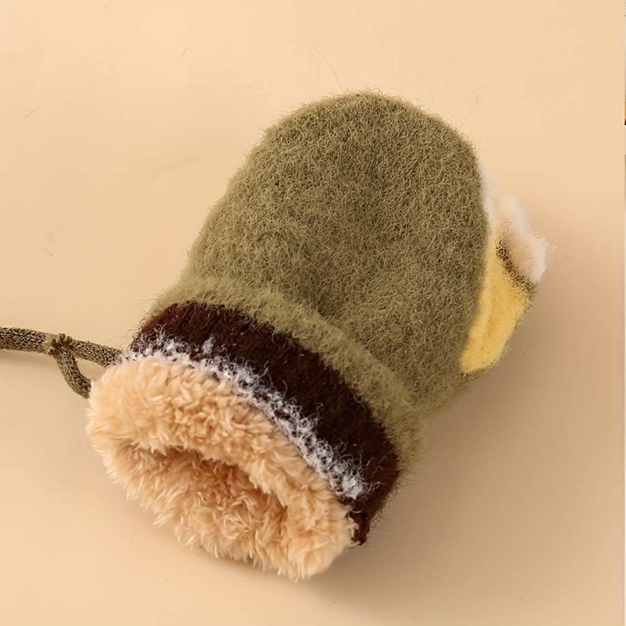 Winter Gloves Color  Red  Size 3 To 24 Months