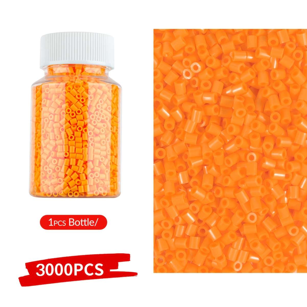 Perler Bead Set Bottle Orange Yellow A5 3K