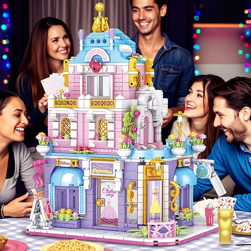 3D Building Model Puzzle Set Model Clothing Store Building Blocks