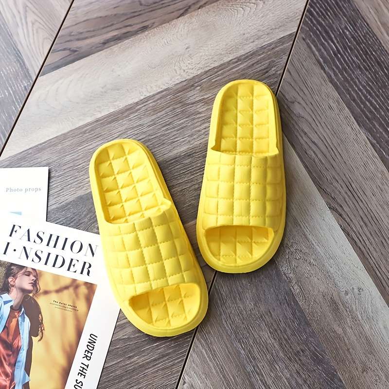 Men Slippers Summer Style Yellow Size Uk 4.5 To 5