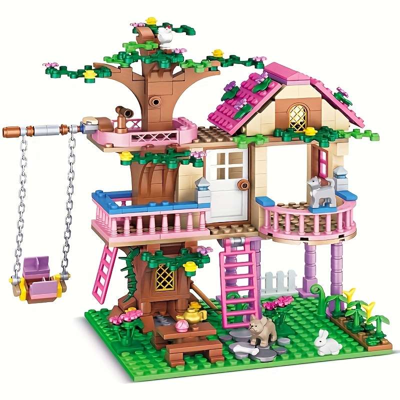 Building Toy Architectural Model Toy Set Style Swing Villa