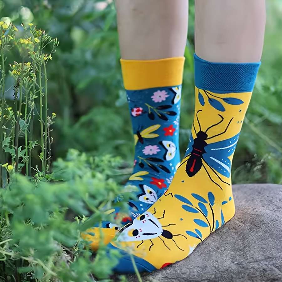 Women S Socks Color 1 Pair Of Butterflies Size Onesize