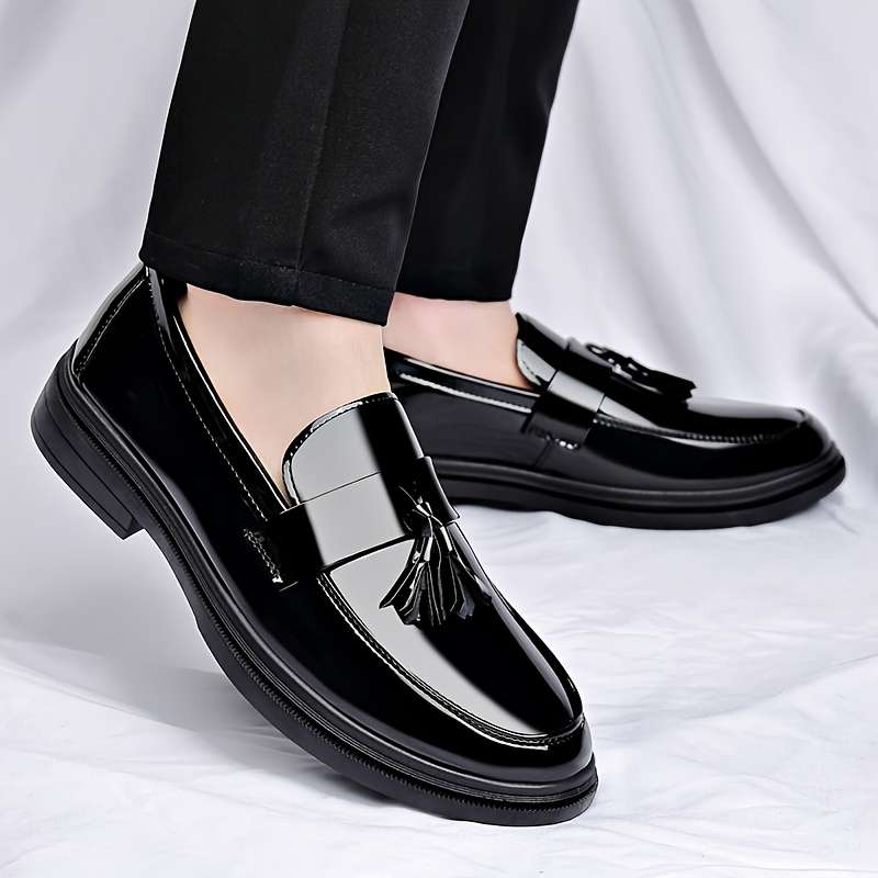 Mens Leather Shoes Color Black Sizeuk 8