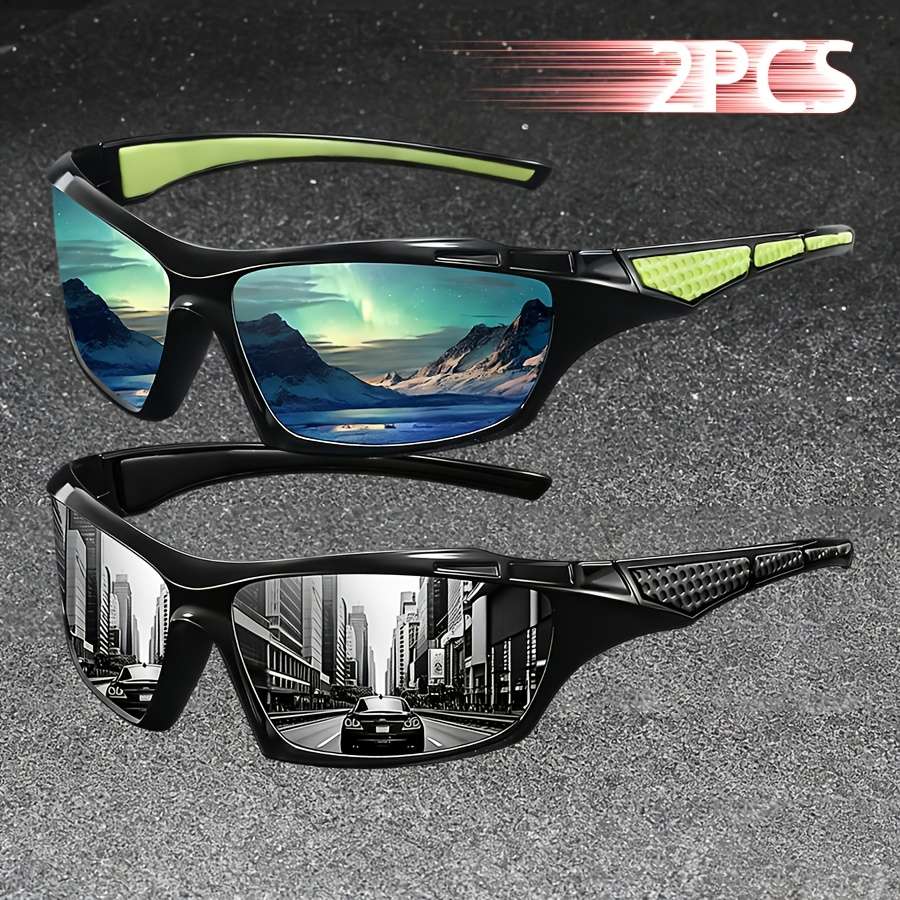 Cycling Glasses Color 2Pcs*Blackred