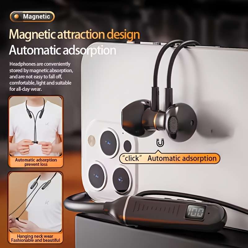 Rechargeable Wireless Earbuds Headphones Headset