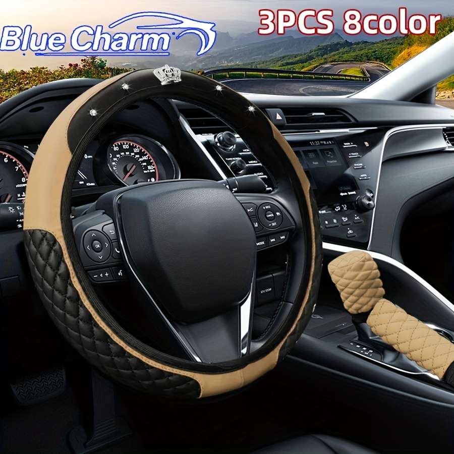 Car Steering Wheel Cover Red