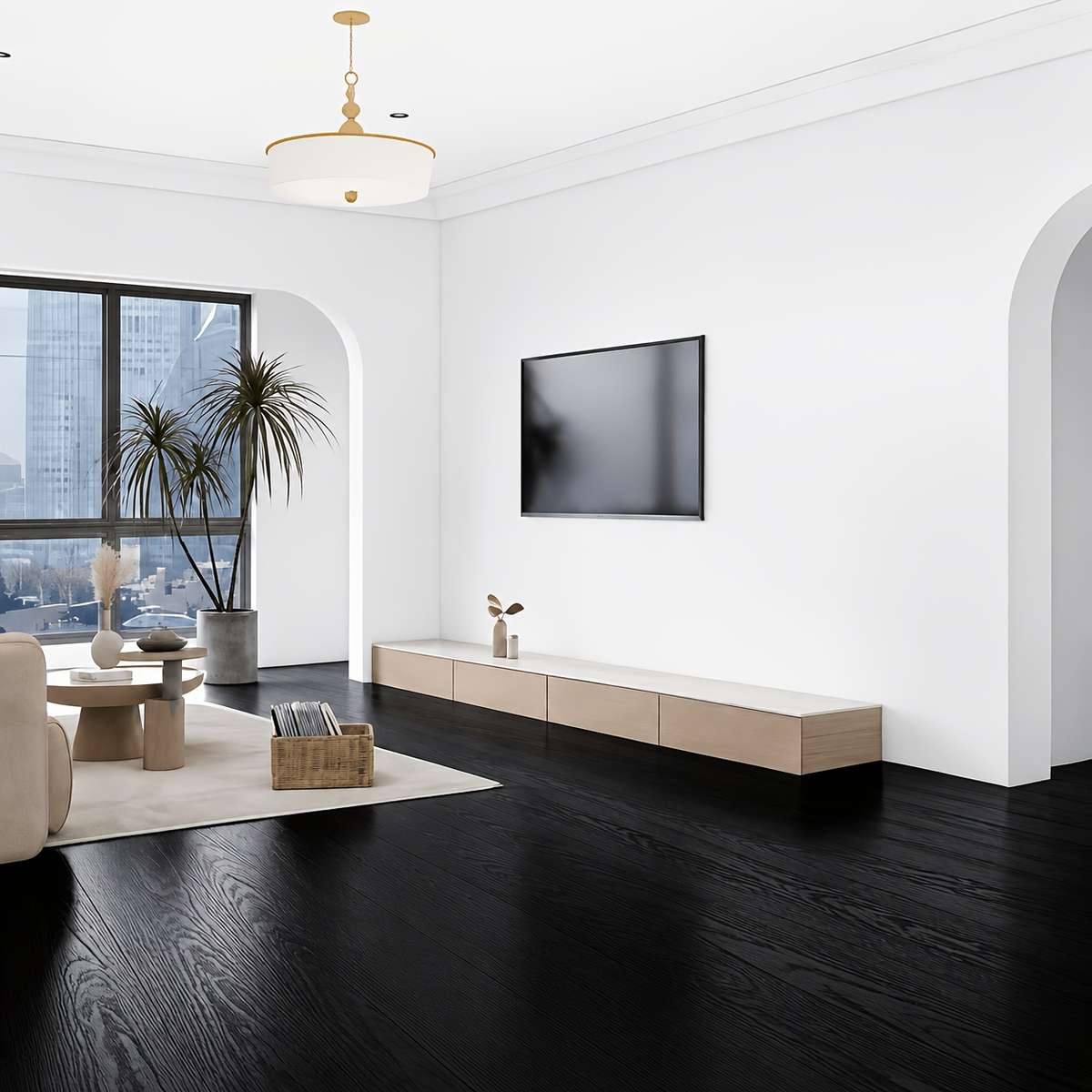 Self Adhesive Floor Stickers Dark Walnut 80.01Cm*200.0Cm