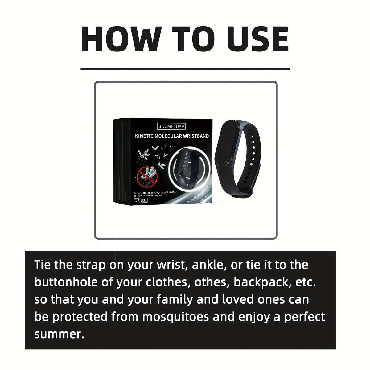 Mosquito Repellent Bracelet Color Black