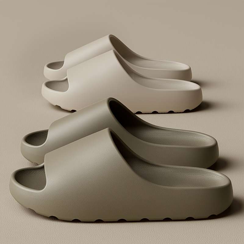 Men Slippers Summer Style Khaki Size Uk 9.5 To 10