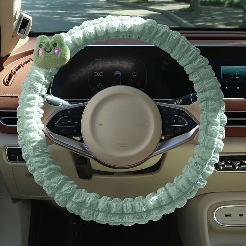 Car Steering Wheel Cover Frog Green