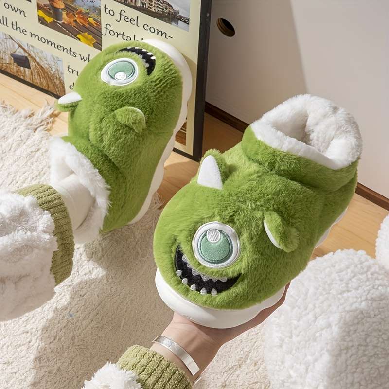 Cotton Slippers Color Green Sizeuk 6.5-7