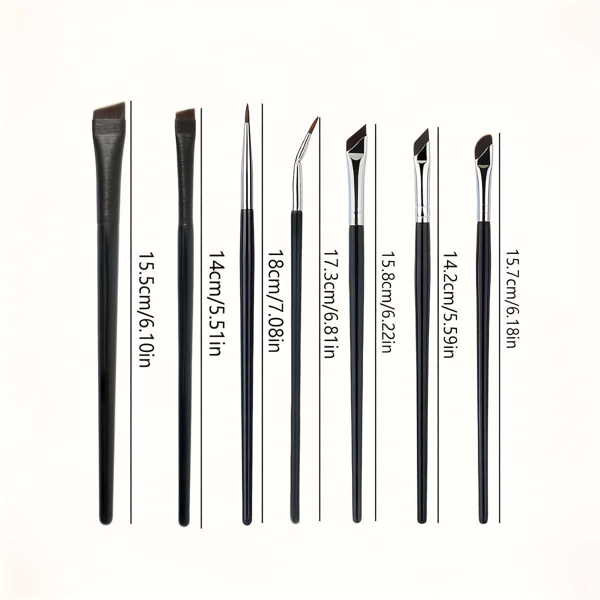 Makeup Brush Set Color 7 Pieces In Total Right Angle