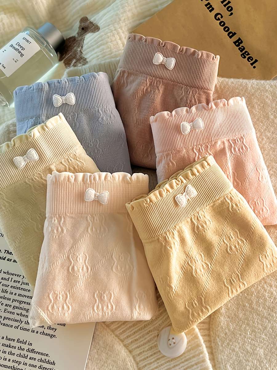 Womens Underwear Color Random 6 Colors Sizeasian M