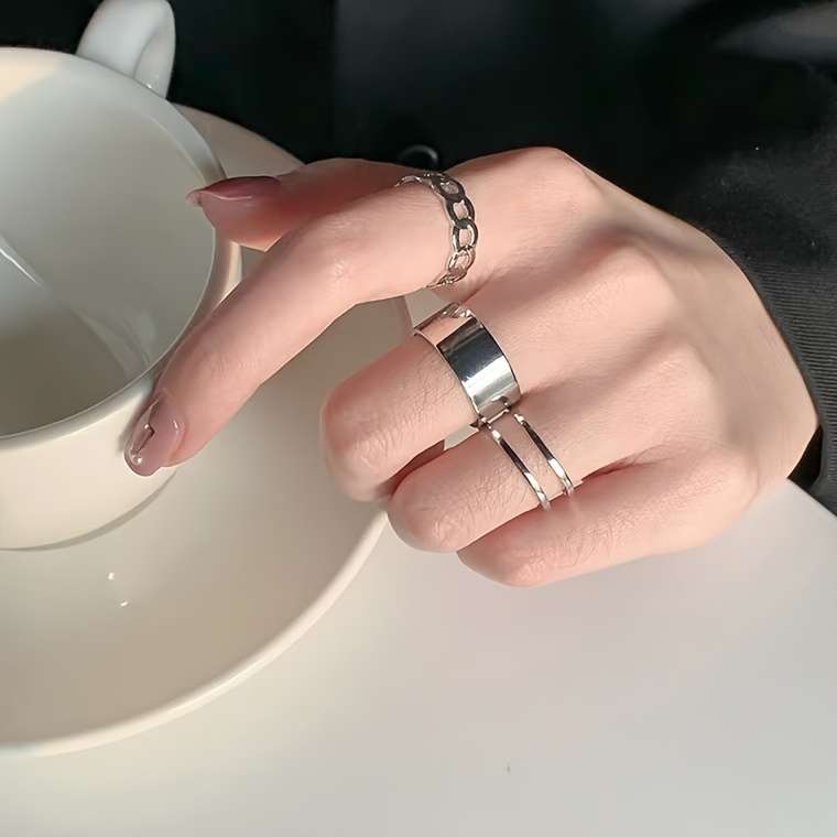 3PCS Modern Fashion Boho Style Ring Quantity