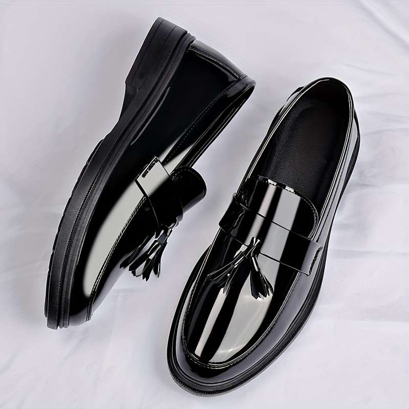 Mens Leather Shoes Color Black Sizeuk 8