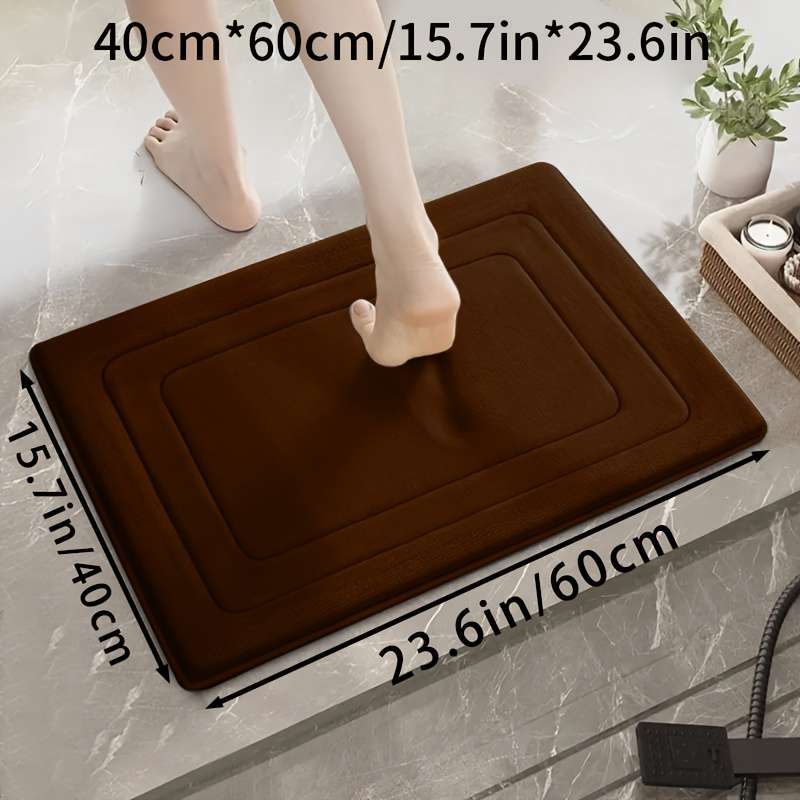 Floor Mats Color White Size 40Cmx60Cm-15.7Inx23.6In