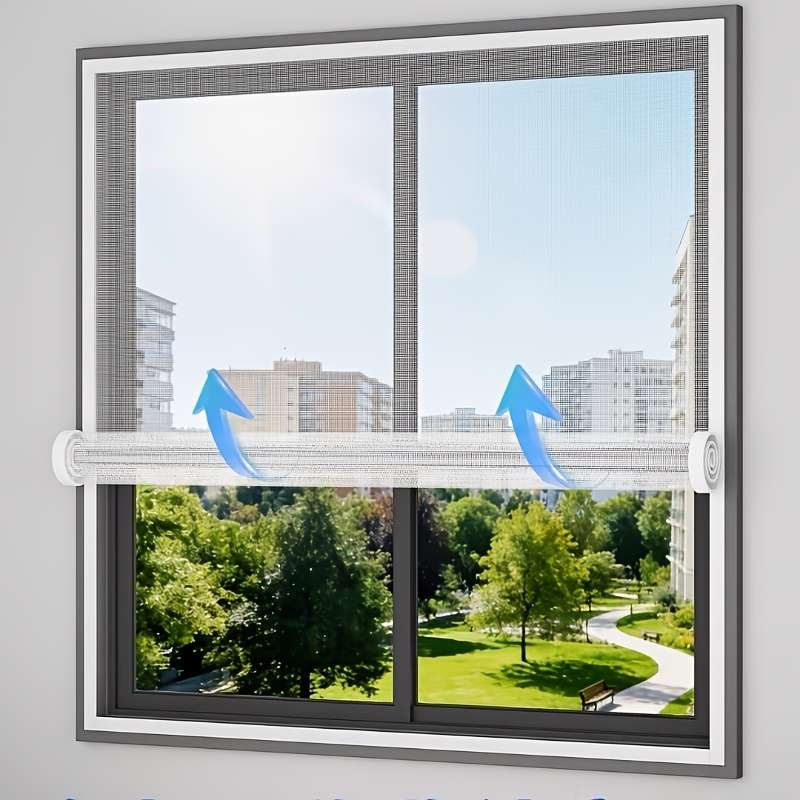 Mosquito Screens For Doors And Windows 2 White Mesh Screens  2 White Adhesive