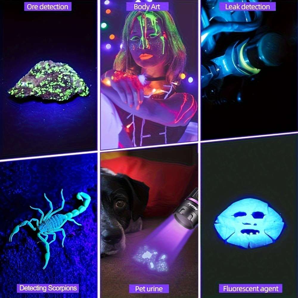 Flashlight Color Black Items365Nm 25W