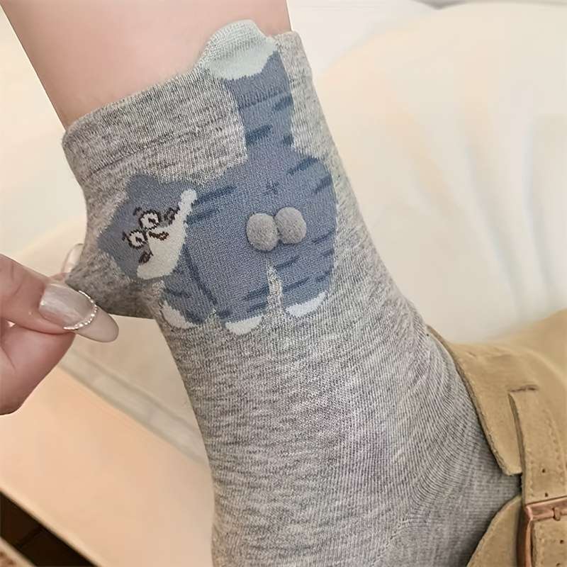 Women S Socks Color 5 Pairs Of Black Size Onesize