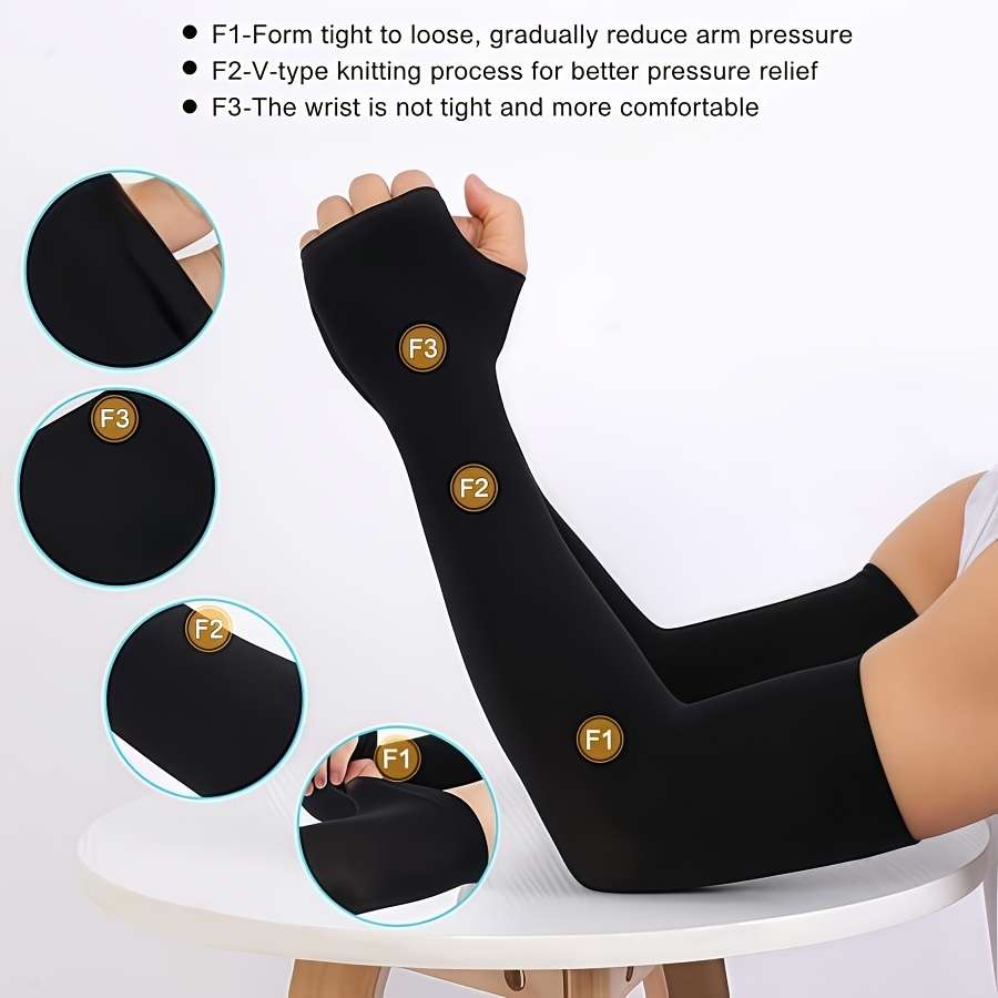 Sunscreen Sleeves Color 10 Pairs Black 10 Pairs Gray