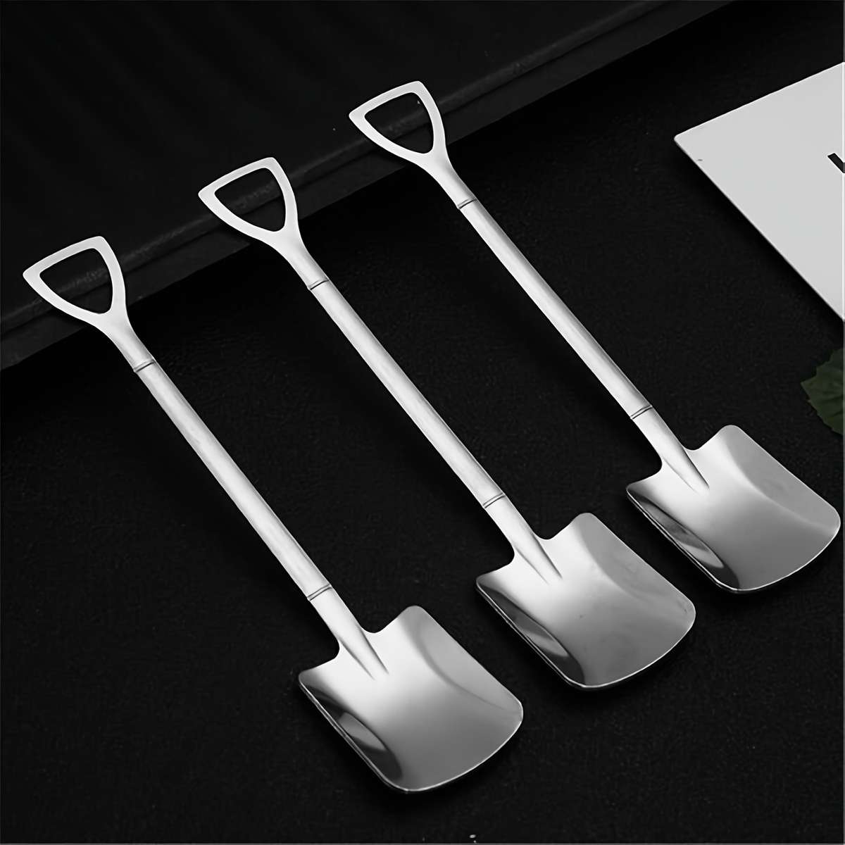 8pcs set Dessert Spoons 8 Stainless Steel Spoons Ice Cream Fruit Spoons Suitable For Home Fr