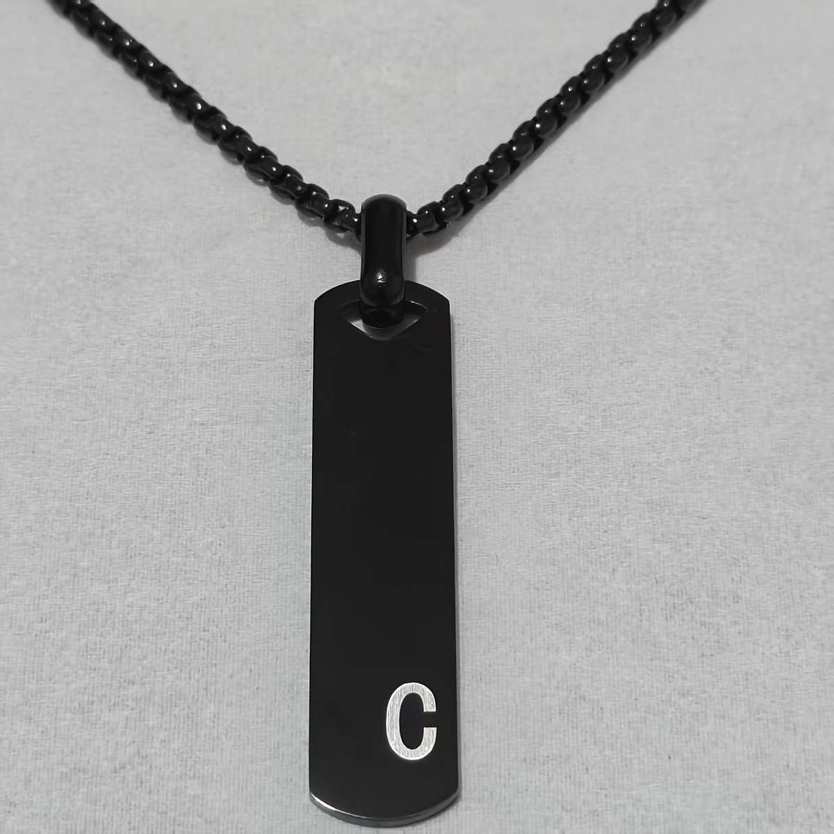 Exquisite Rhinestone 316l Stainless Steel Laser Letters Pendant Wedding Gift