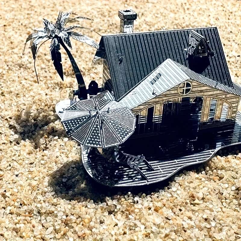 Building Toy Architectural Model Toy Set Style Beach Huts