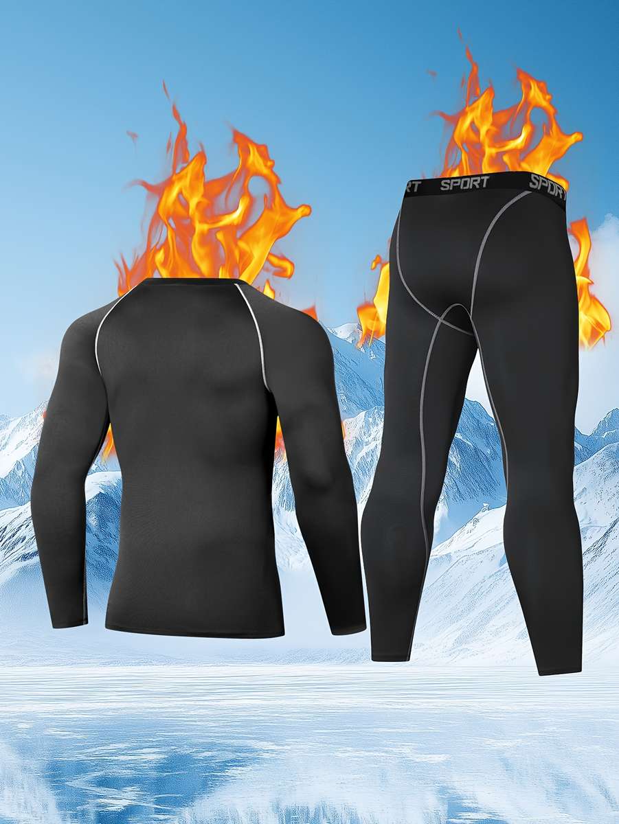 Thermal Underwear Color Black Sizexxl
