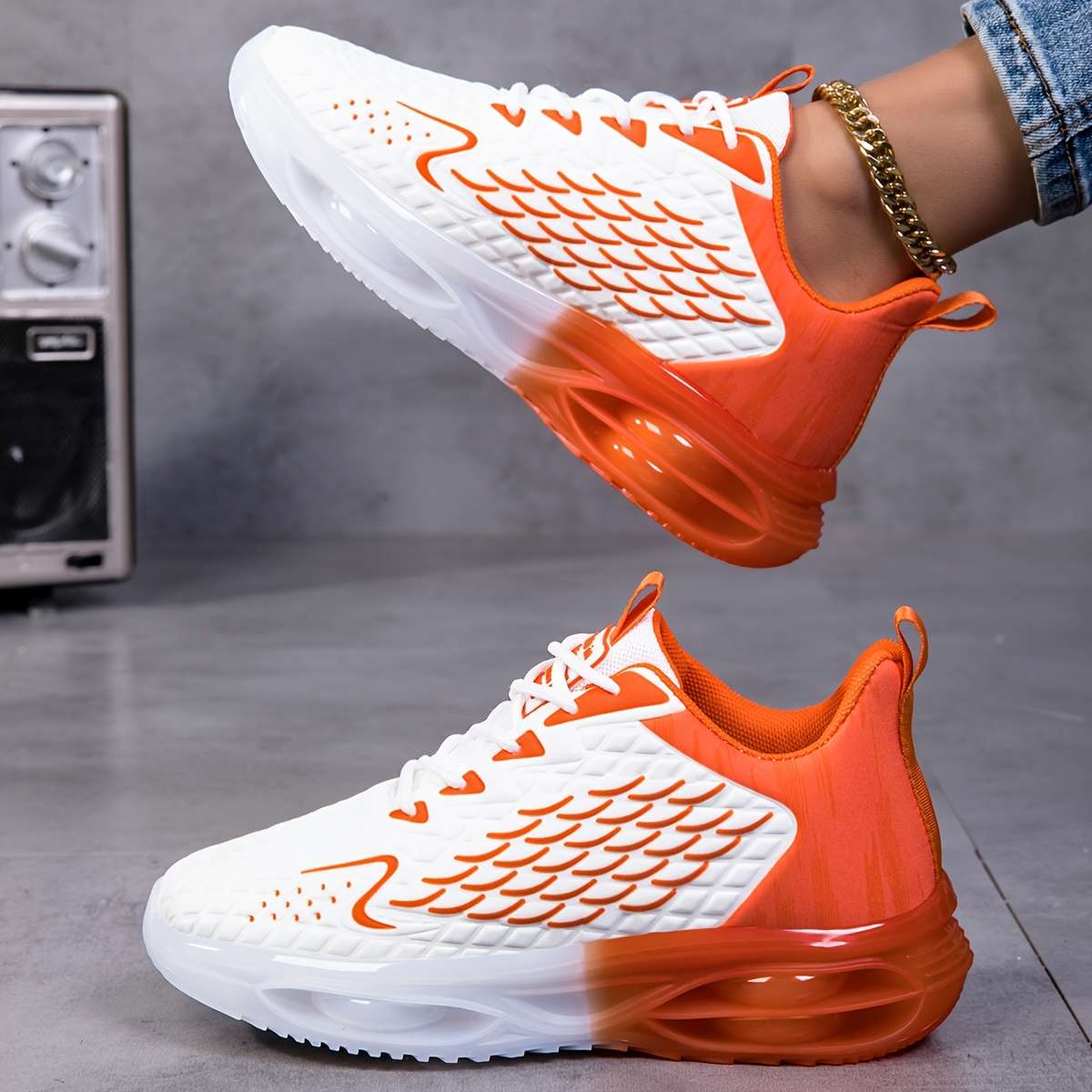 Sneakers Color Orange Sizeuk 7