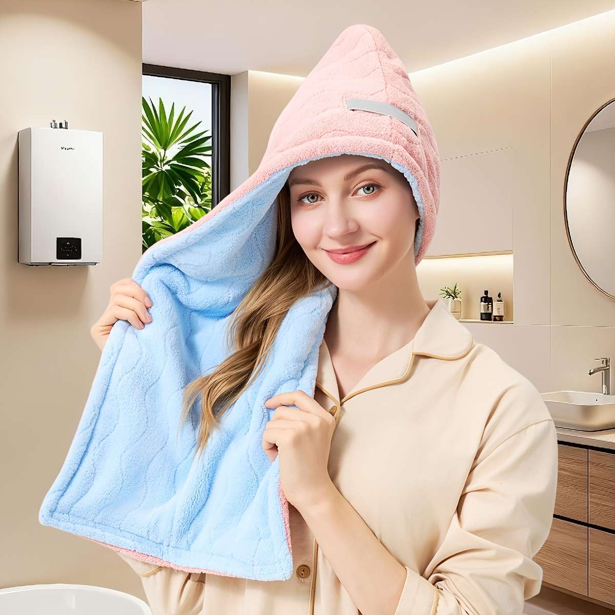 Hair Turban YellowGray