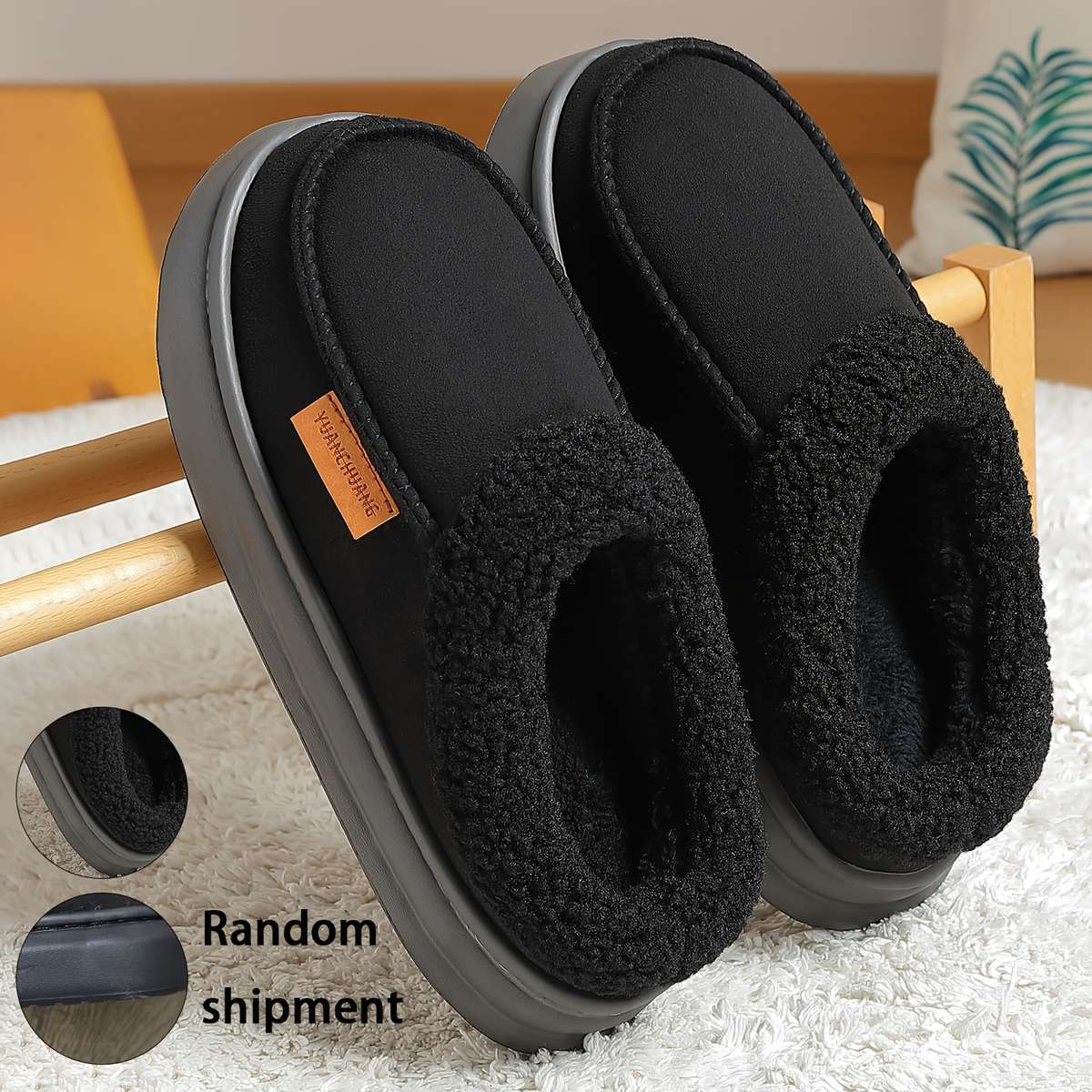 Cotton Slippers Color Grey Sizeuk 6.5-7