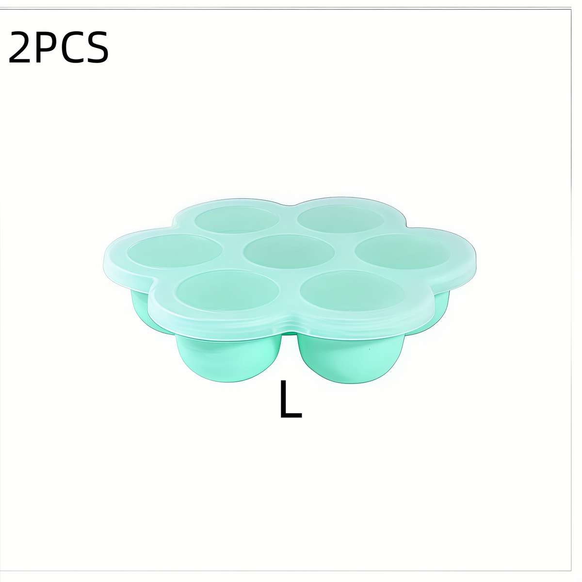 Ice Molds Color 2Pcs Mint Green Storagel