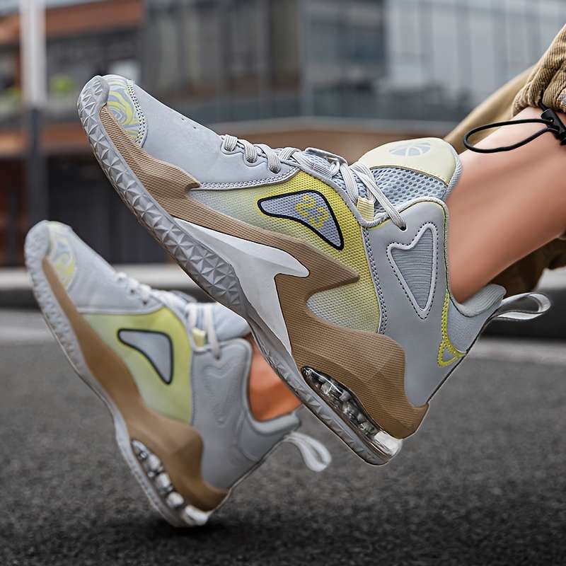 Sneakers Beige Gray Size Uk 7.5